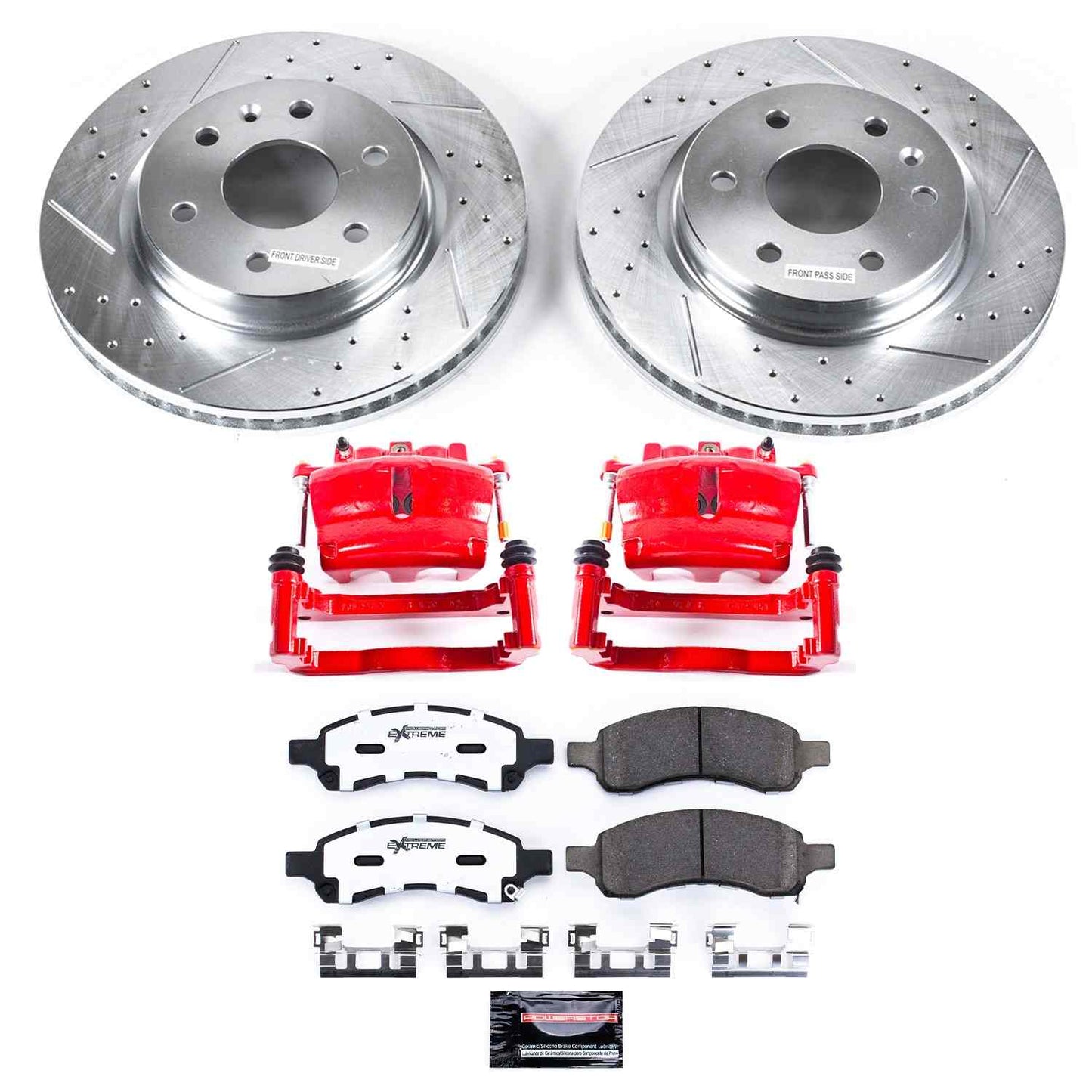 PowerStop Power Stop 08-17 Buick Enclave Front Z36 Truck & Tow Brake Kit w/Calipers KC4657-36