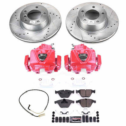 PowerStop Power Stop 09-10 BMW 328i xDrive Z23 Evolution Kit w/ Calipers - Front KC4678