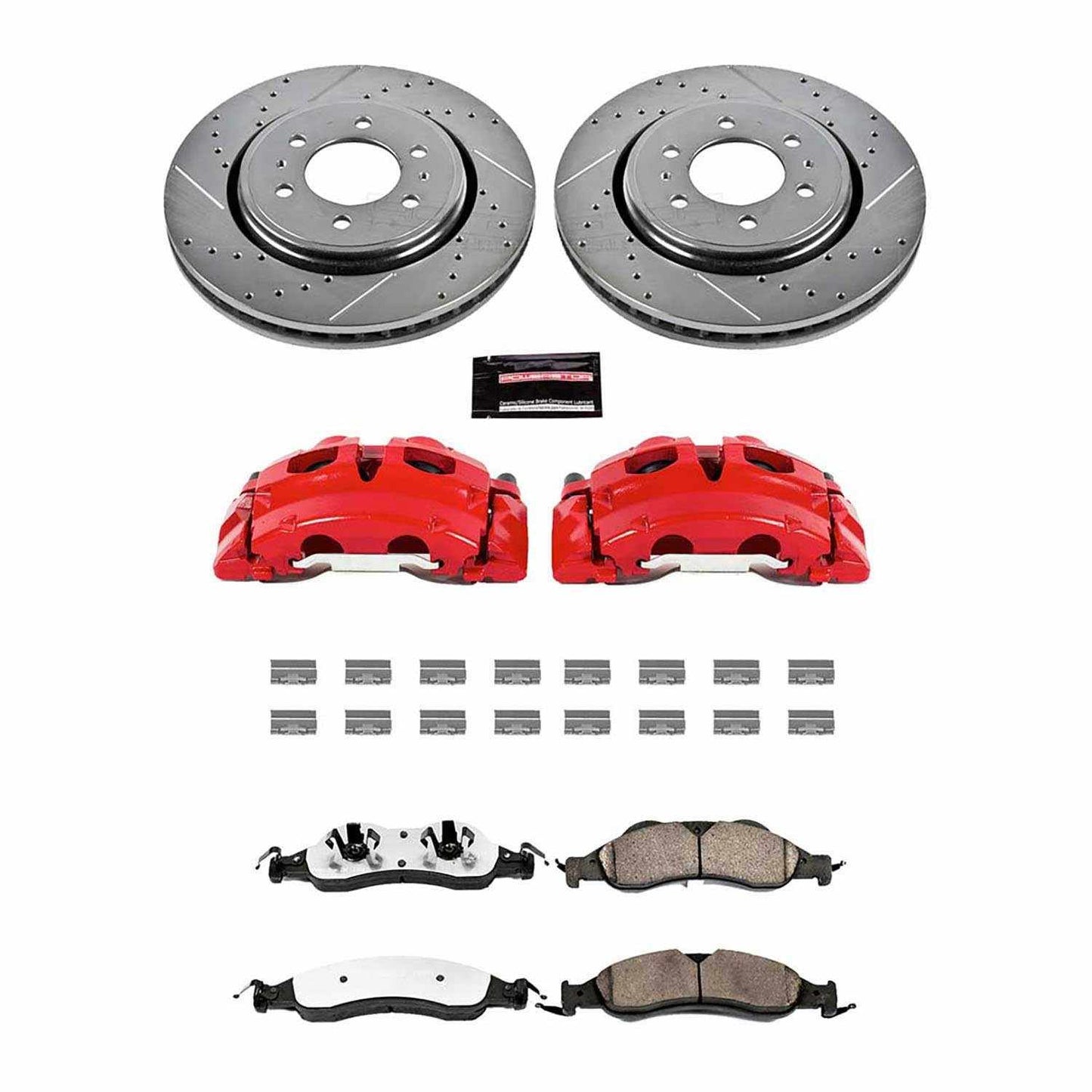 PowerStop Power Stop 07-09 Ford Expedition Front Z36 Truck & Tow Brake Kit w/Calipers KC4682-36