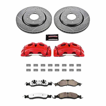 PowerStop Power Stop 07-09 Ford Expedition Front Z36 Truck & Tow Brake Kit w/Calipers KC4682-36