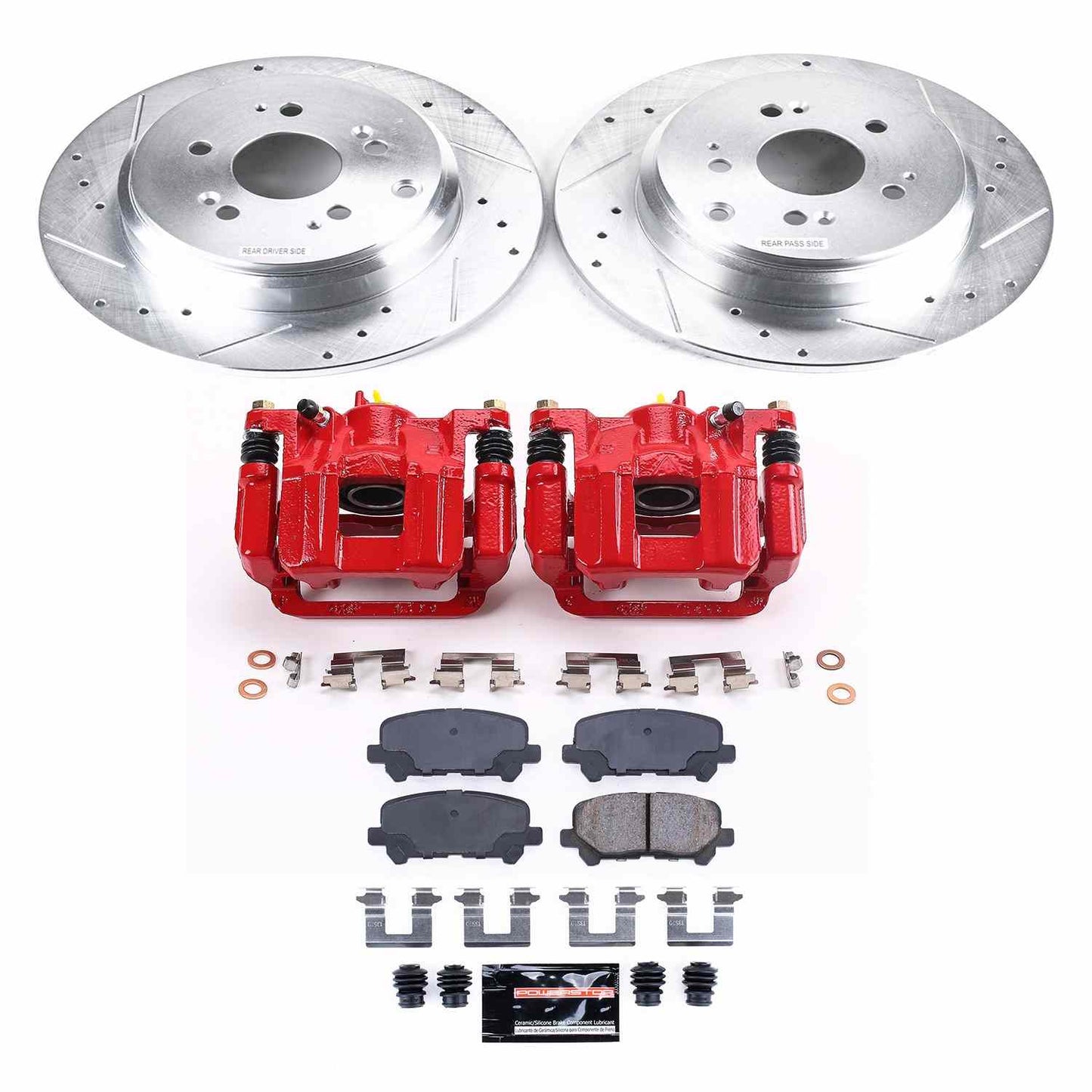 PowerStop Power Stop 11-17 Honda Odyssey Z23 Evolution Kit w/ Calipers - Rear KC4685A
