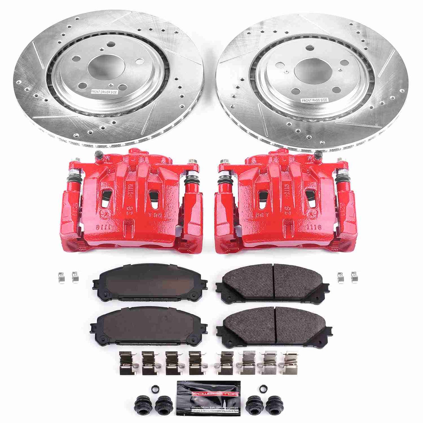 PowerStop Power Stop 10-15 Lexus RX350 Z23 Evolution Kit w/ Calipers - Front KC4713A