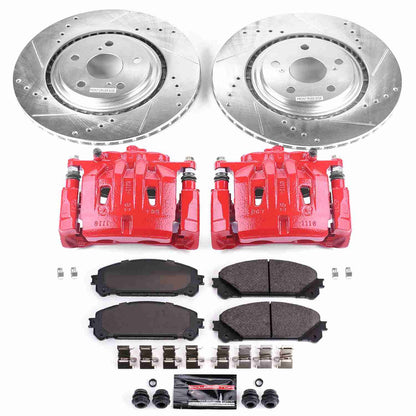 PowerStop Power Stop 10-15 Lexus RX350 Z23 Evolution Kit w/ Calipers - Front KC4713A