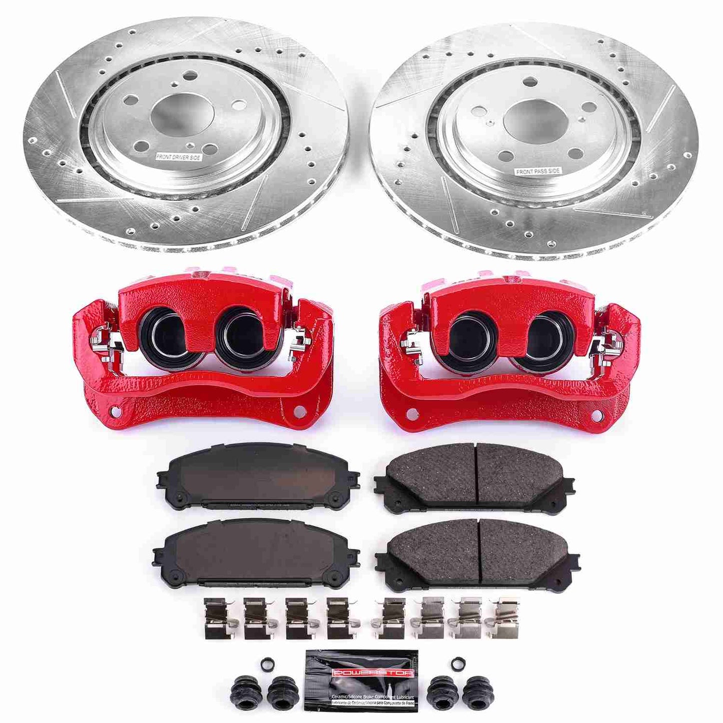 PowerStop Power Stop 15-17 Lexus NX200t Z23 Evolution Kit w/ Calipers - Front KC4713
