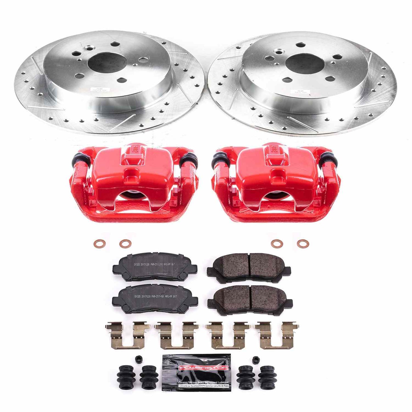 PowerStop Power Stop 08-09 Toyota High Lander Z23 Evolution Kit w/ Calipers - Rear KC4714