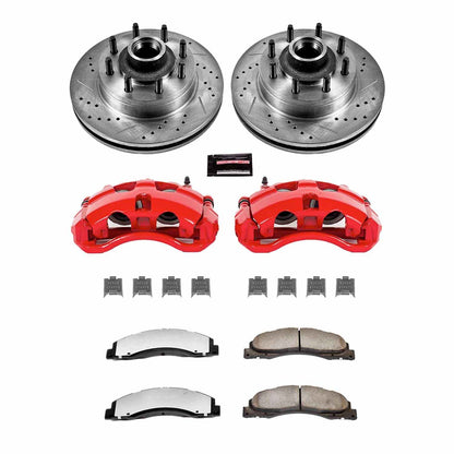 PowerStop Power Stop 08-14 Ford E-150 Front Z36 Truck & Tow Brake Kit w/Calipers KC4716-36