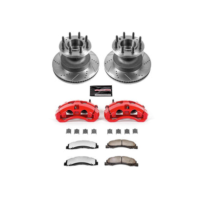 PowerStop Power Stop 08-19 Ford E-350 Super Duty Front Z36 Truck & Tow Brake Kit w/Calipers KC4717-36