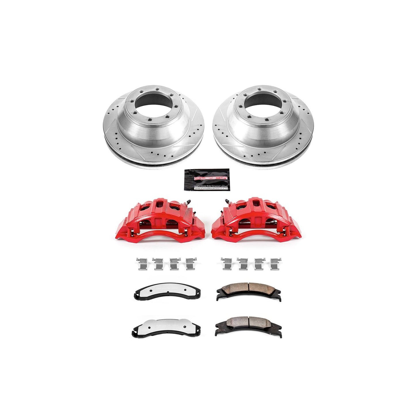 PowerStop Power Stop 08-19 Ford E-350 Super Duty Rear Z36 Truck & Tow Brake Kit w/Calipers KC4719-36