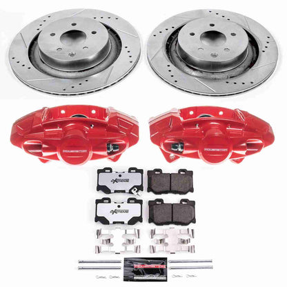 PowerStop Power Stop 08-13 Infiniti G37 Rear Z26 Street Warrior Brake Kit w/Calipers KC4732-26