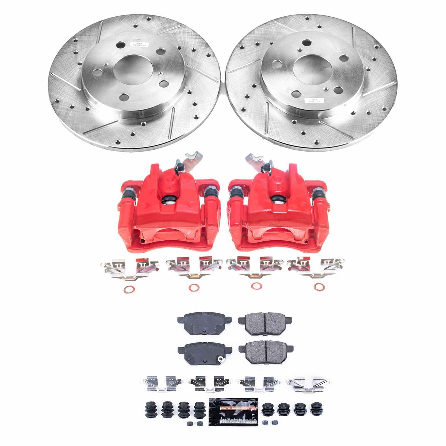 Power Stop 09-10 Pontiac Vibe Rear Z23 Evolution Sport Brake Kit w/Calipers KC4737