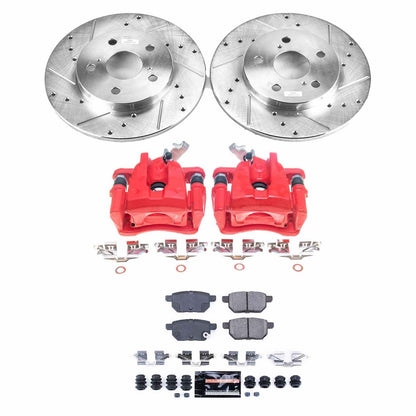Power Stop 09-10 Pontiac Vibe Rear Z23 Evolution Sport Brake Kit w/Calipers KC4737