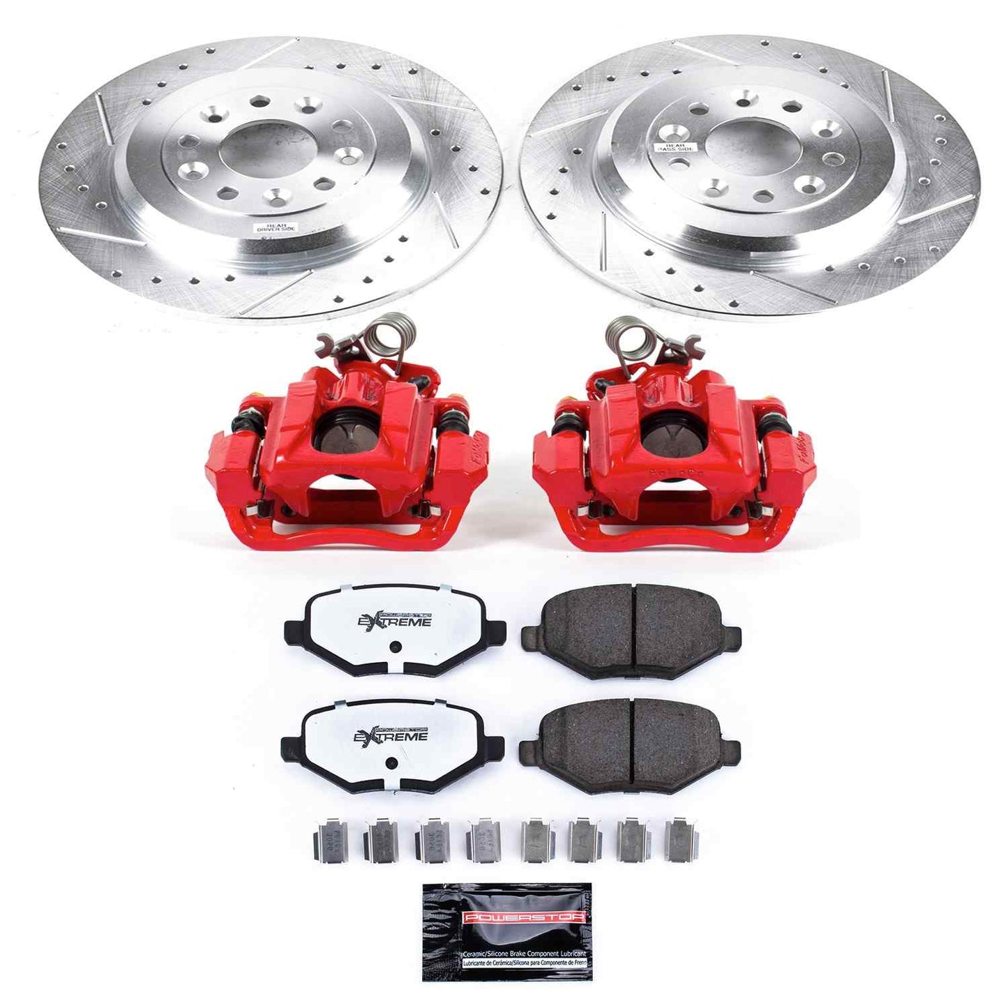 PowerStop Power Stop 11-19 Ford Explorer Rear Z36 Truck & Tow Brake Kit w/Calipers KC4744-36