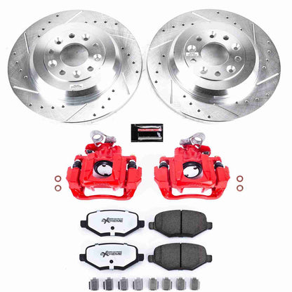 PowerStop Power Stop 2009 Ford Flex Rear Z36 Truck & Tow Brake Kit w/Calipers KC4744A-36
