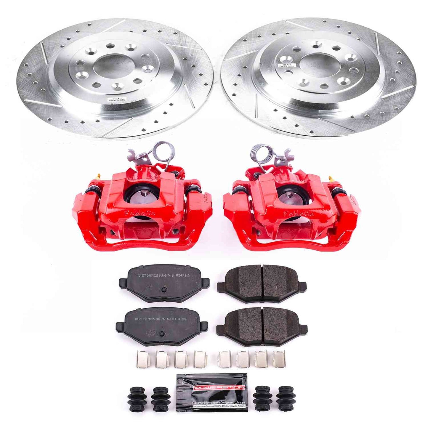 PowerStop Power Stop 11-15 Ford Edge Z23 Evolution Kit w/ Calipers - Rear KC4744C