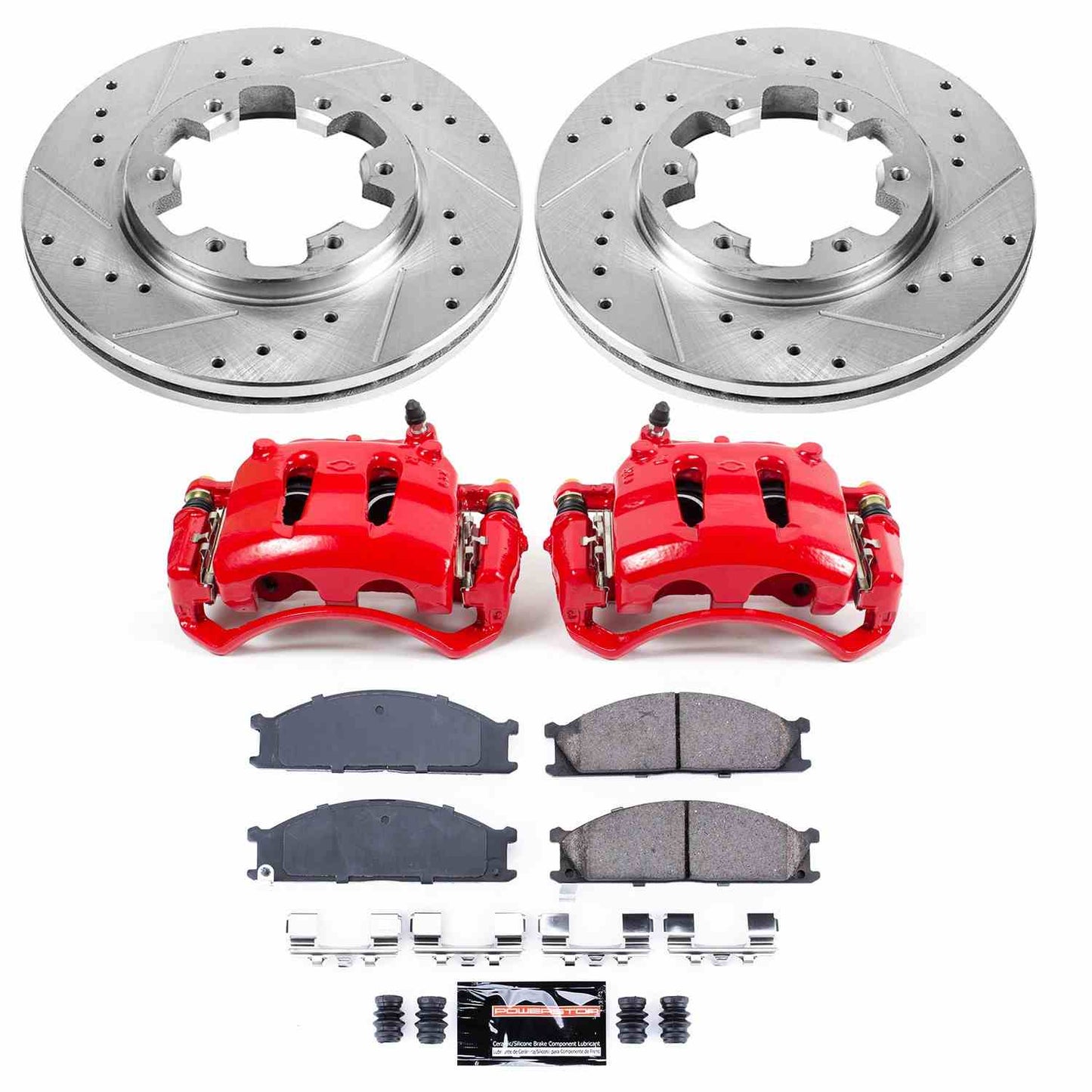 PowerStop Power Stop 93-94 Nissan D21 Z23 Evolution Kit w/ Calipers - Front KC4837A