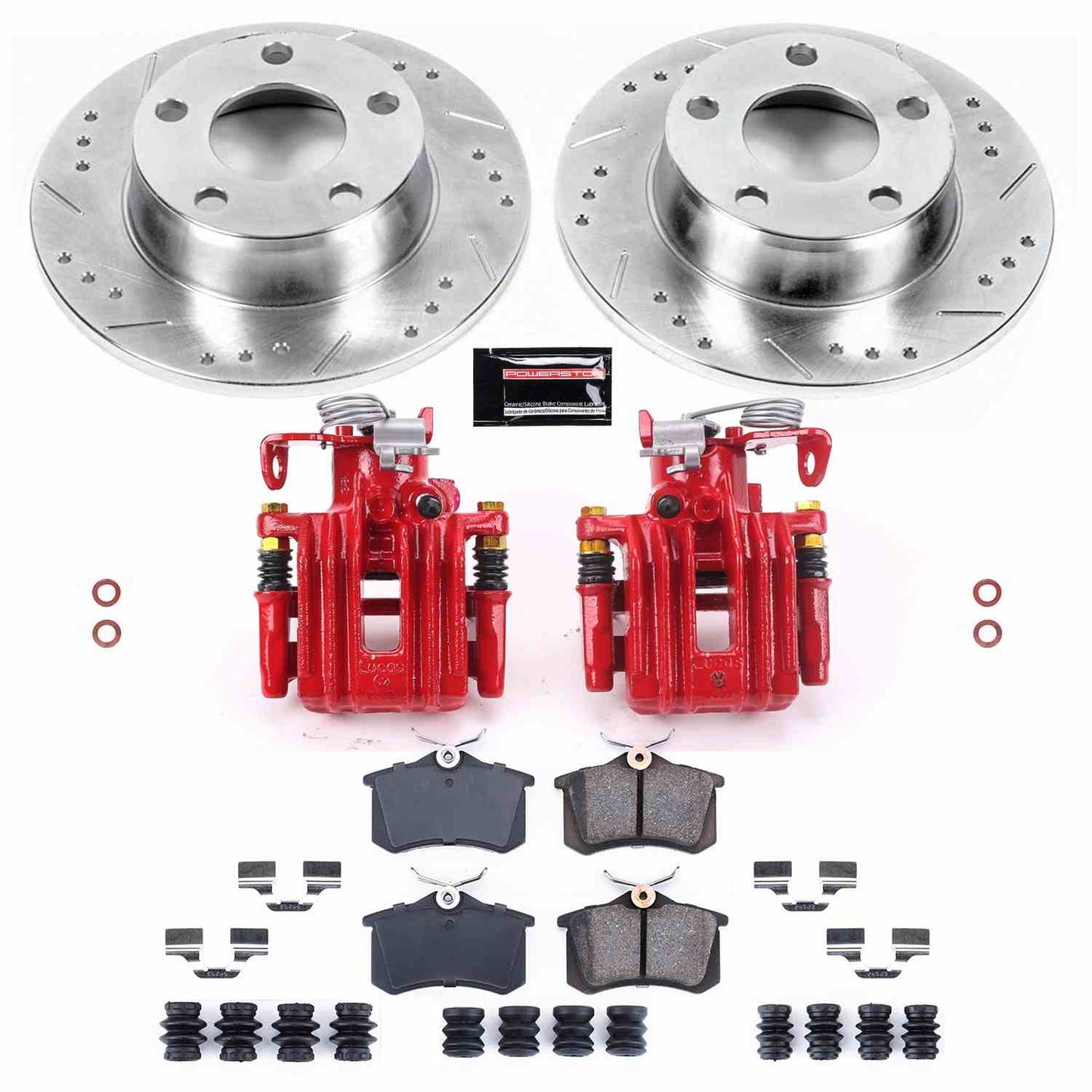 PowerStop Power Stop 99-04 Audi A6 Quattro Z23 Evolution Kit w/ Calipers - Rear KC4845