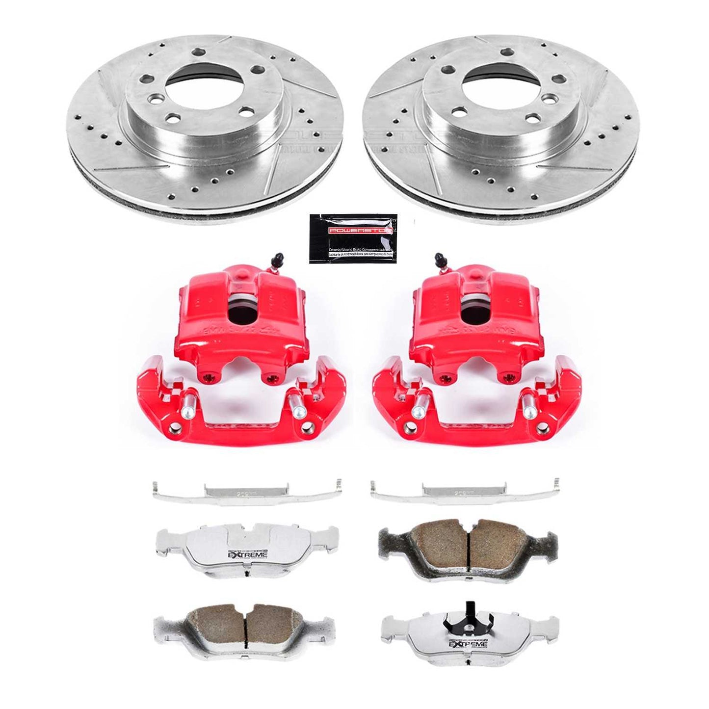 PowerStop Power Stop 2000 BMW 323Ci Front Z26 Street Warrior Brake Kit w/Calipers KC497-26
