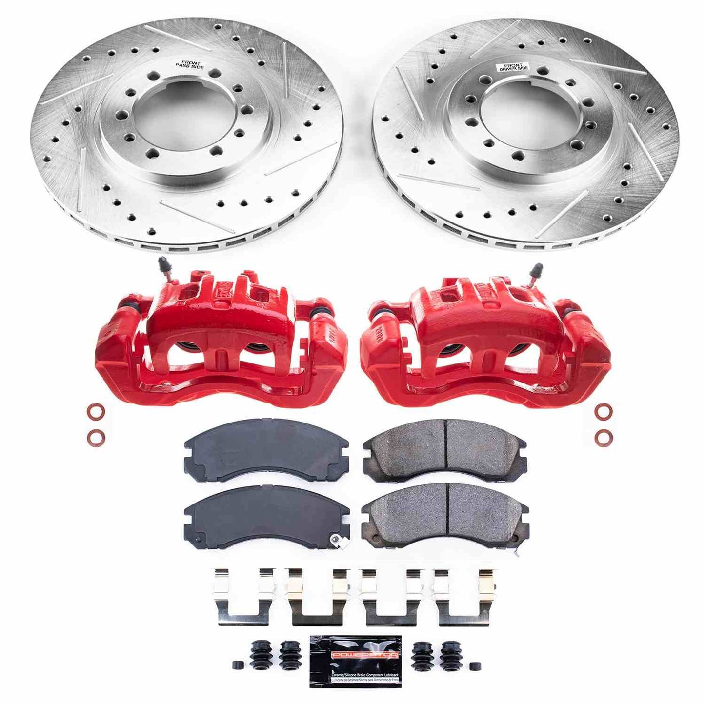PowerStop Power Stop 91-96 Mitsubishi Montero Z23 Evolution Kit w/ Calipers - Front KC4981