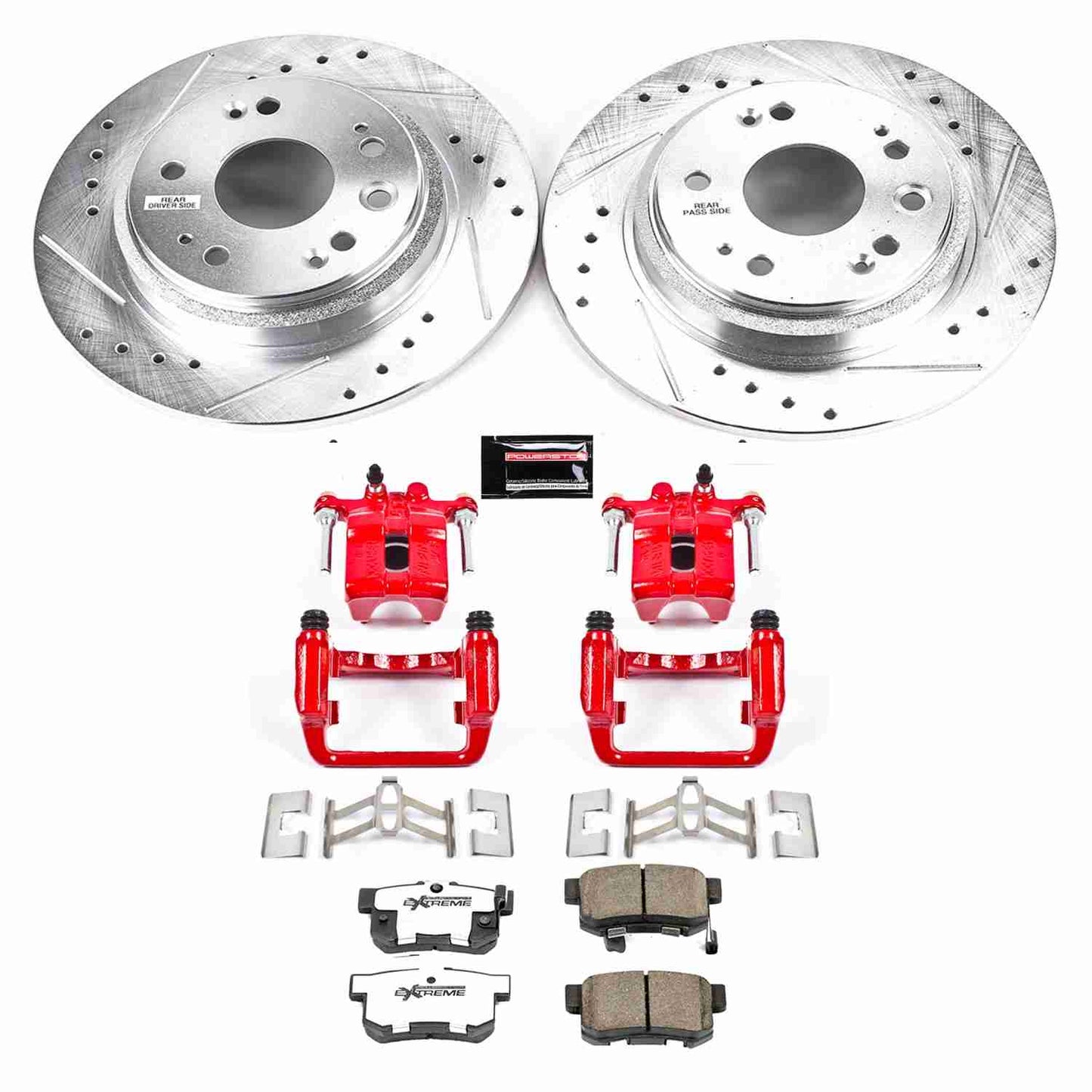 PowerStop Power Stop 02-04 Acura RL Rear Z26 Street Warrior Brake Kit w/Calipers KC4989-26