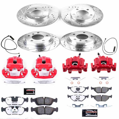 PowerStop Power Stop 97-02 BMW Z3 Z26 Street Kit w/ Calipers - Front and Rear KC500-26