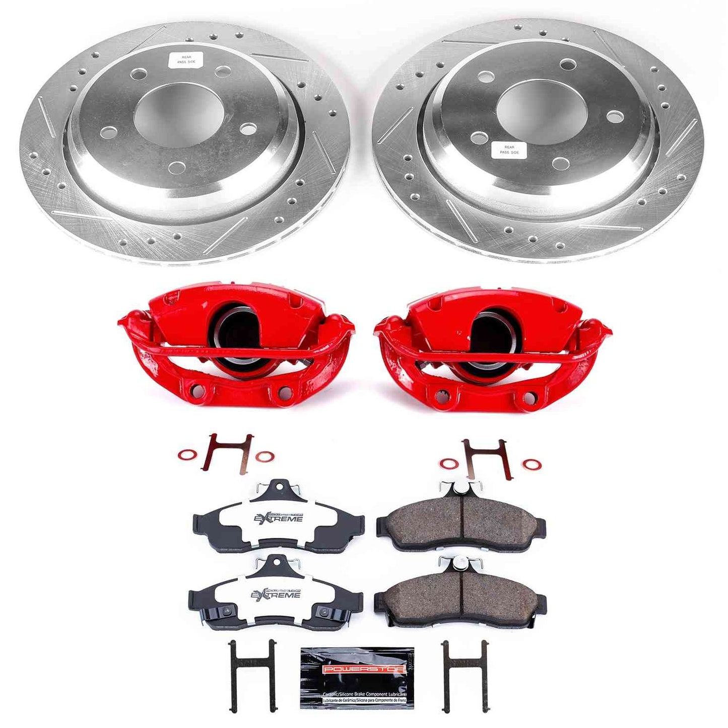 PowerStop Power Stop 94-96 Chevrolet Caprice Rear Z26 Street Warrior Brake Kit w/Calipers KC5064-26