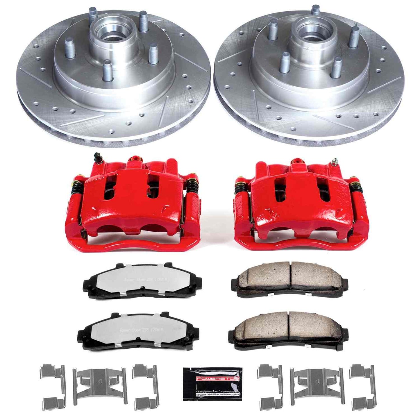 PowerStop Power Stop 97-95 Ford Ranger Front Z36 Truck & Tow Brake Kit w/Calipers KC5079-36