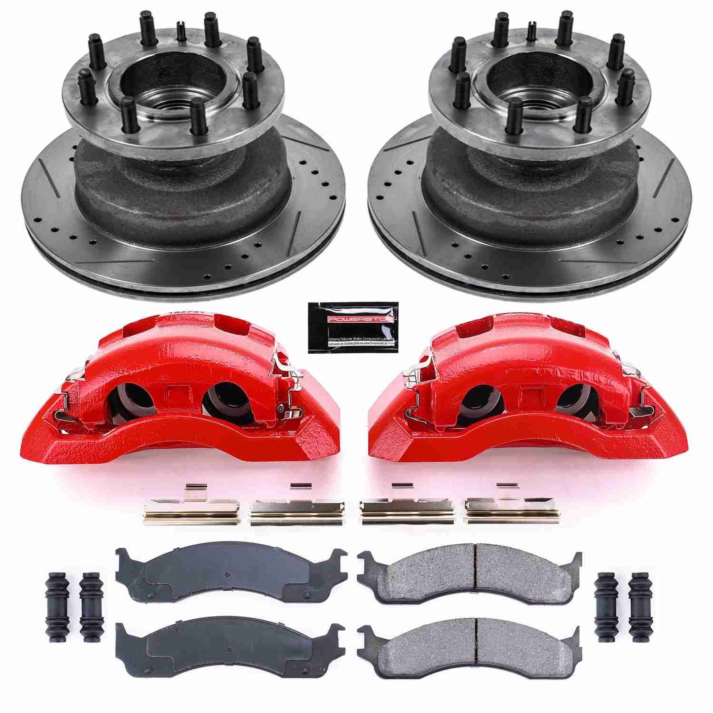 PowerStop Power Stop 99-02 Ford E-350 Econoline Club Wagon Z23 Evolution Kit w/ Calipers - Front KC5084A