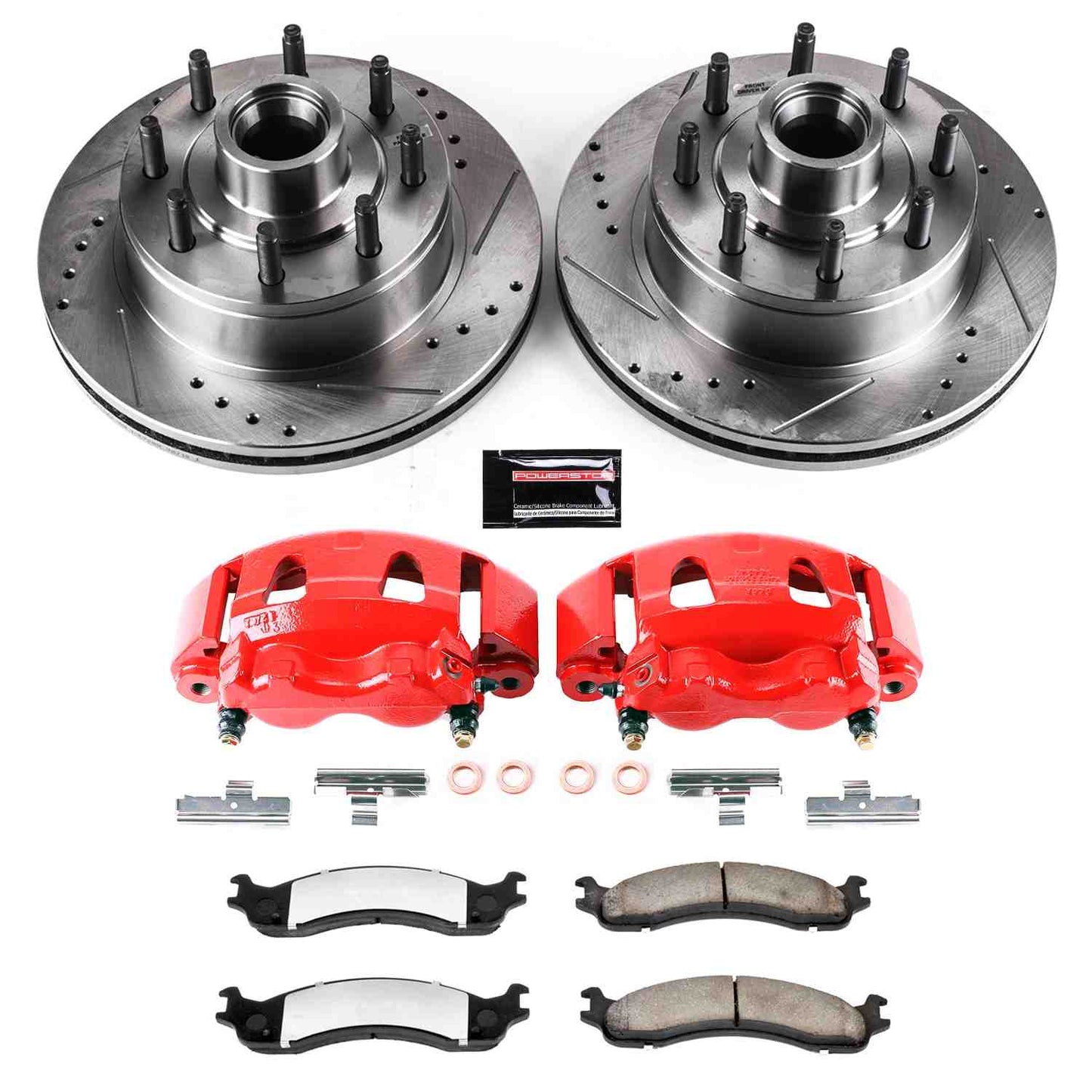 PowerStop Power Stop 2007 Ford E-150 Front Z36 Truck & Tow Brake Kit w/Calipers KC5088-36