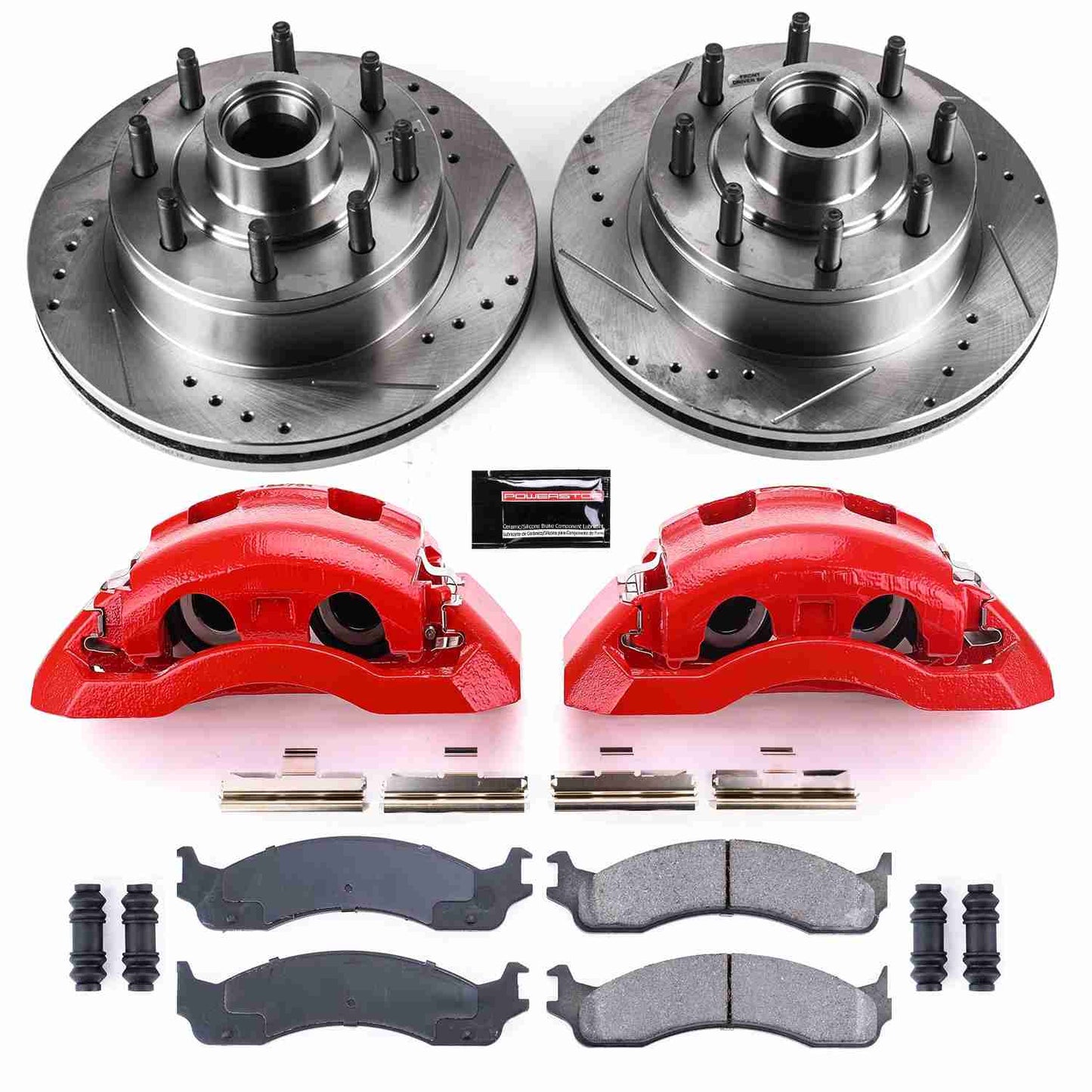 PowerStop Power Stop 99-02 Ford E-350 Econoline Club Wagon Z23 Evolution Kit w/ Calipers - Front KC5088A