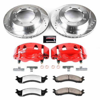 PowerStop Power Stop 95-99 Ford F-250 Front Z36 Truck & Tow Brake Kit w/Calipers KC5089-36