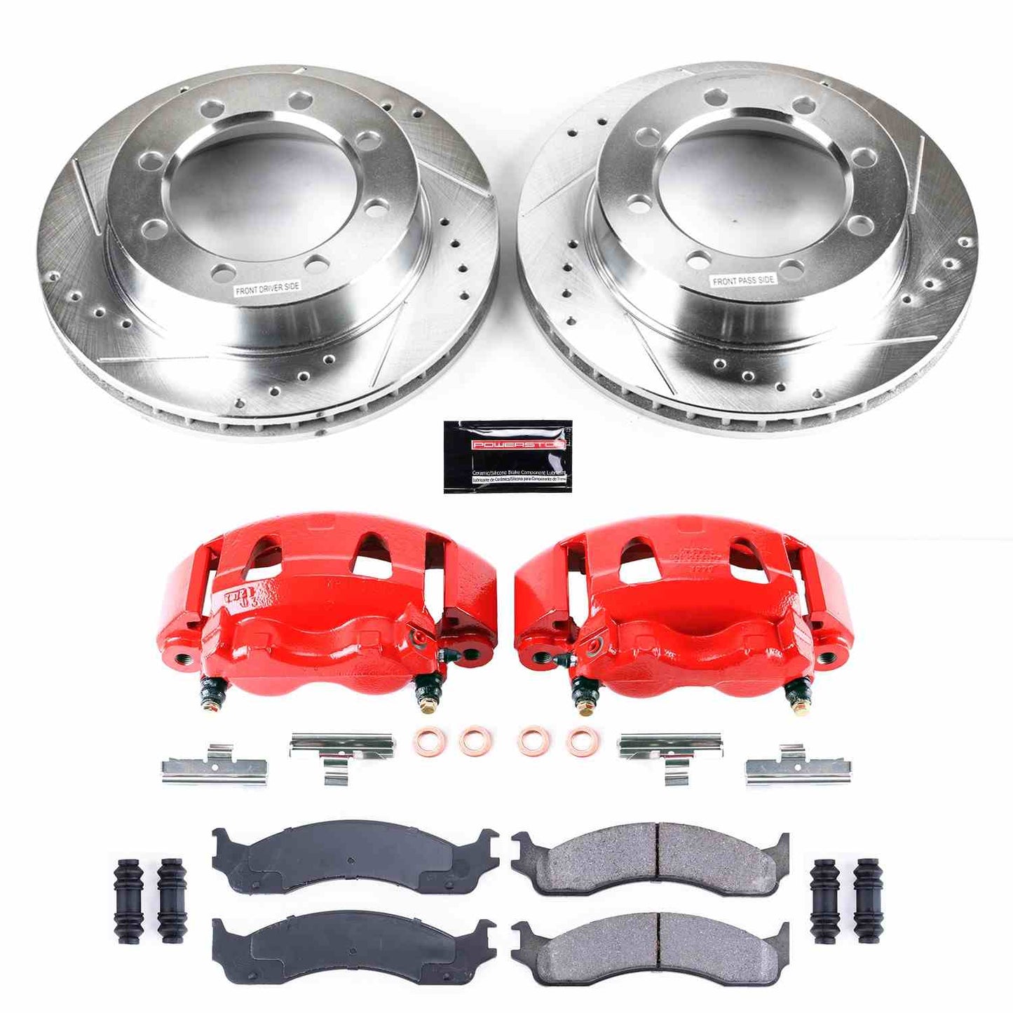 PowerStop Power Stop 95-99 Ford F-250 Z23 Evolution Kit w/ Calipers - Front KC5089