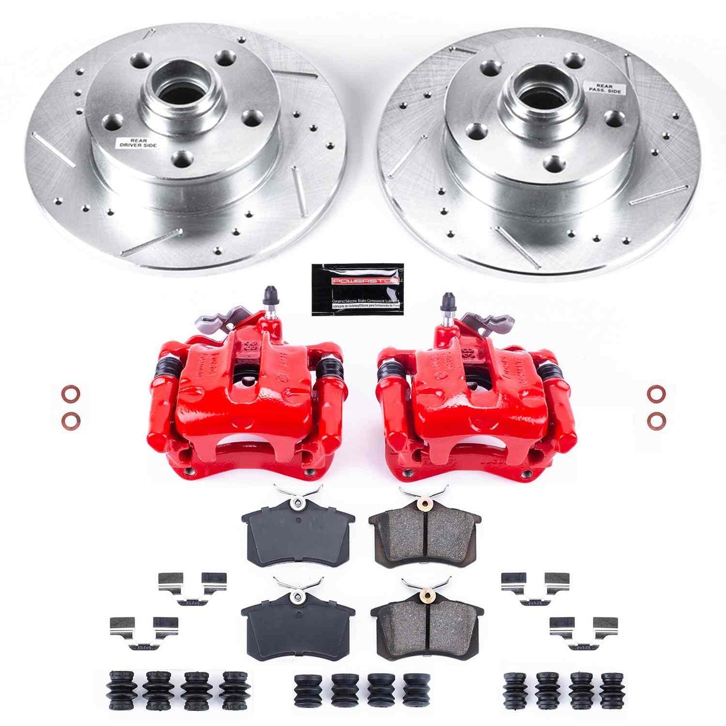 PowerStop Power Stop 92-95 Volkswagen Corrado Z23 Evolution Kit w/ Calipers - Rear KC513