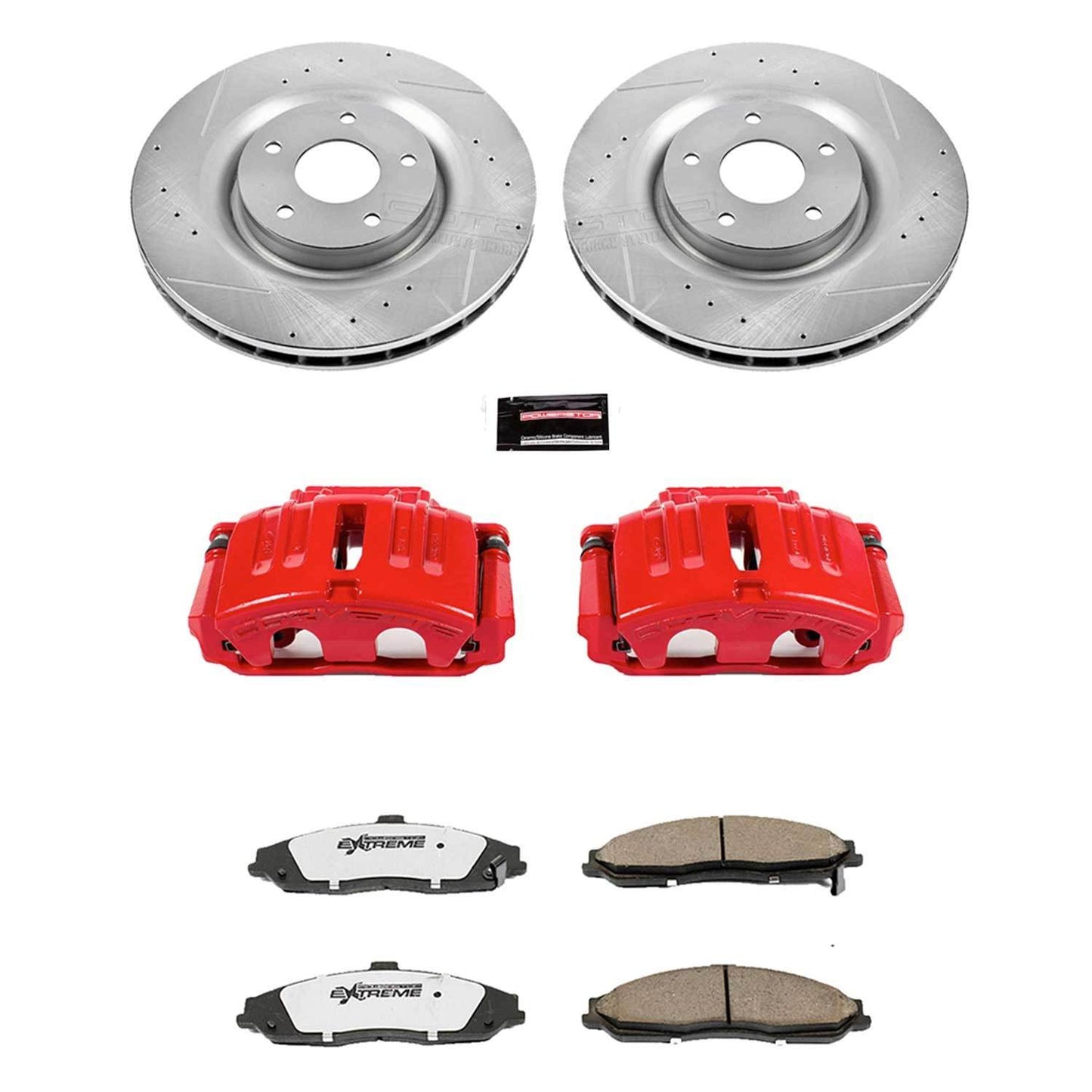 PowerStop Power Stop 05-13 Chevrolet Corvette Front Z26 Street Warrior Brake Kit w/Calipers KC5158-26