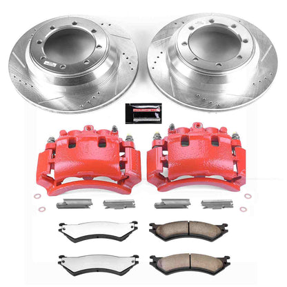 PowerStop Power Stop 03-05 Ford E-350 Club Wagon Rear Z36 Truck & Tow Brake Kit w/Calipers KC5204-36