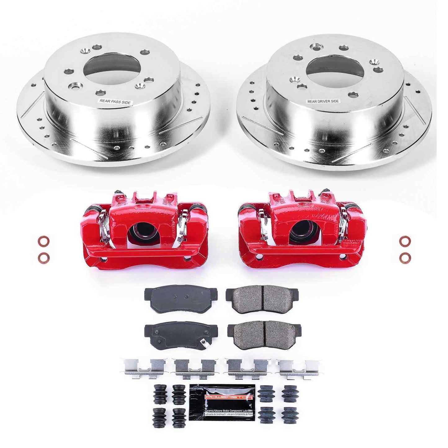 PowerStop Power Stop 07-10 Hyundai Elantra Z23 Evolution Kit w/ Calipers - Rear KC5210