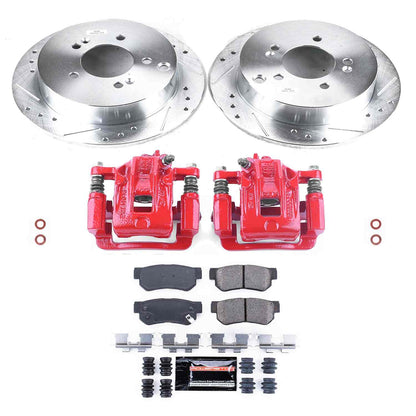 PowerStop Power Stop 01-06 Hyundai Santa Fe Z23 Evolution Kit w/ Calipers - Rear KC5213A