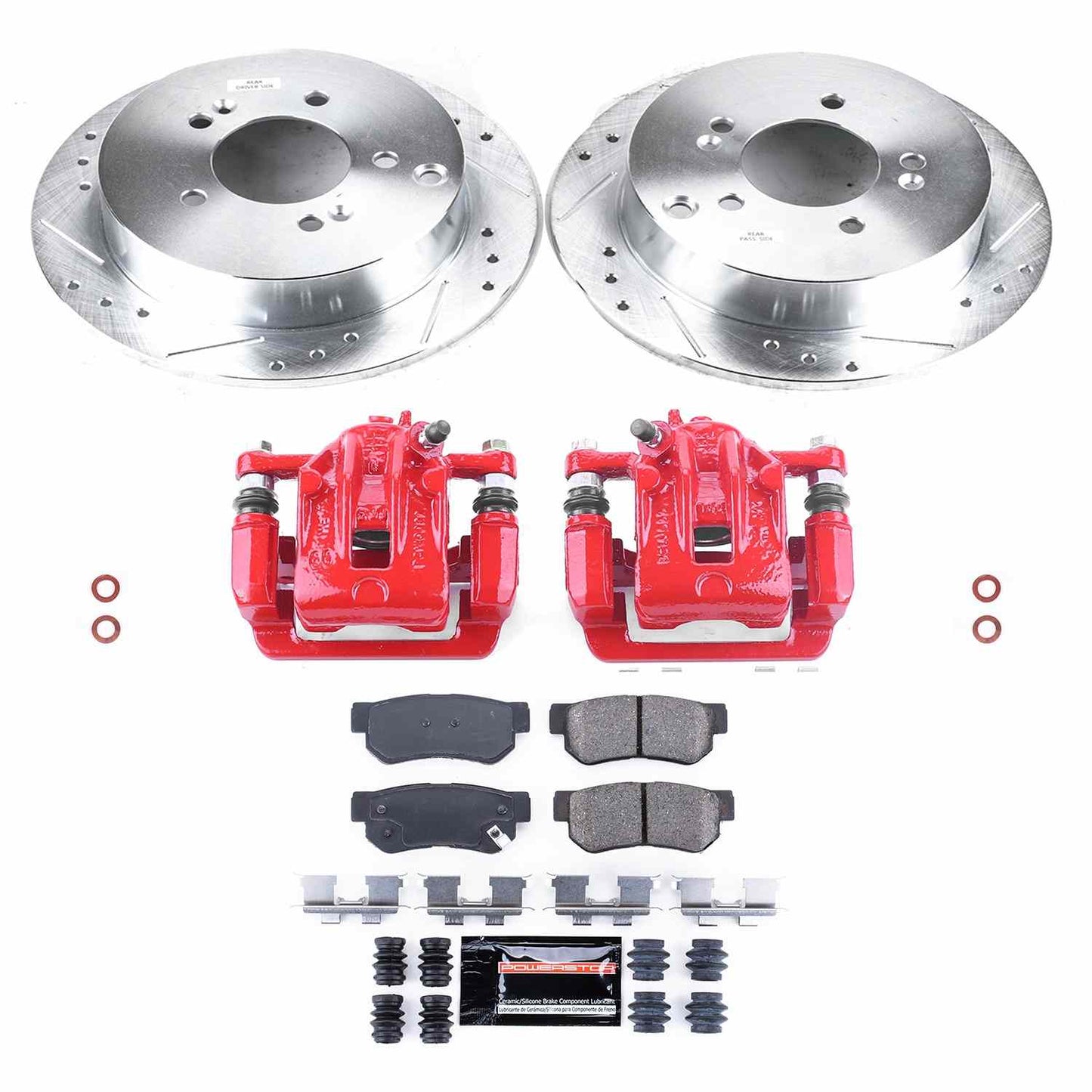 PowerStop Power Stop 05-09 Hyundai Tucson Z23 Evolution Kit w/ Calipers - Rear KC5213