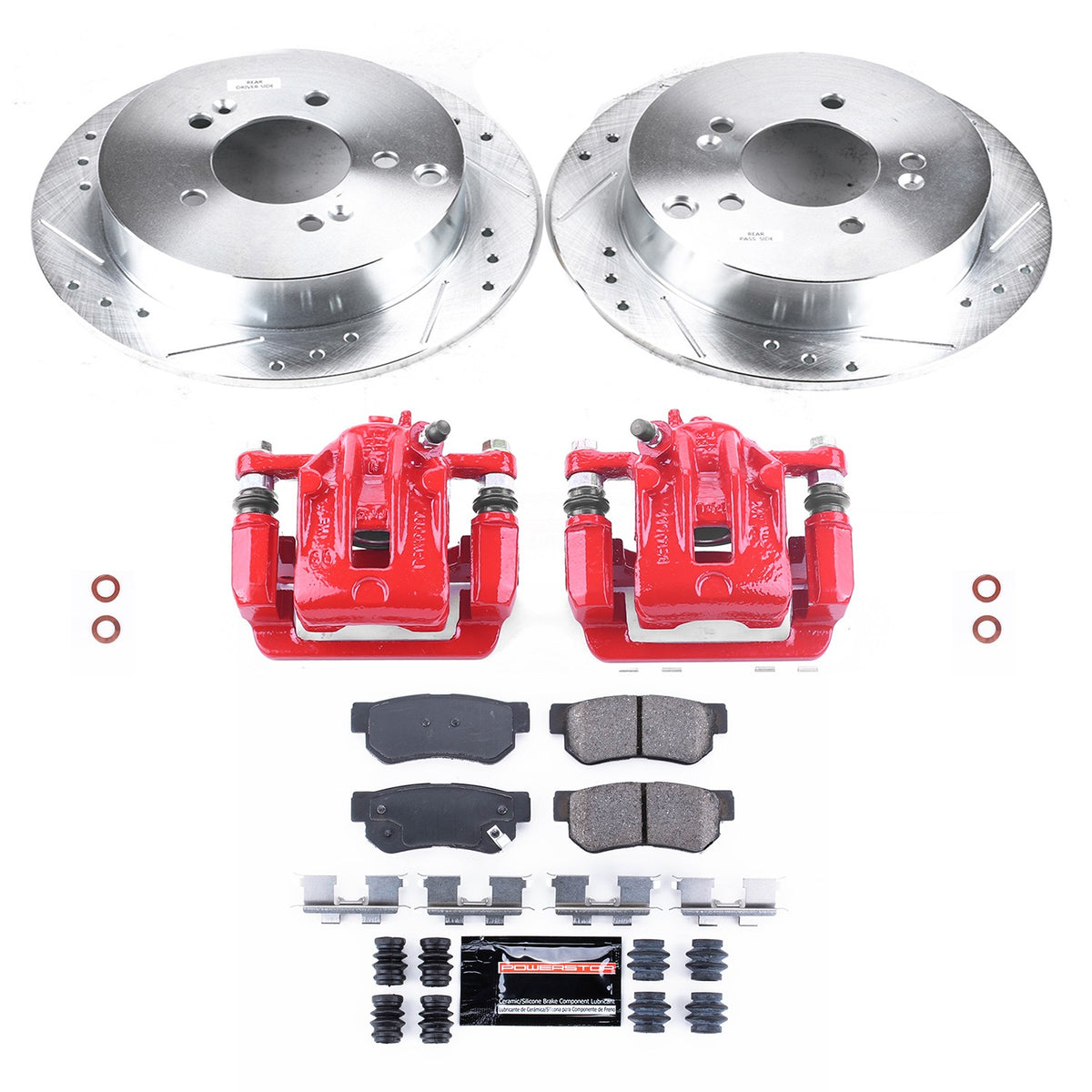 PowerStop Power Stop 05-09 Hyundai Tucson Z23 Evolution Kit w/ Calipers - Rear KC5213