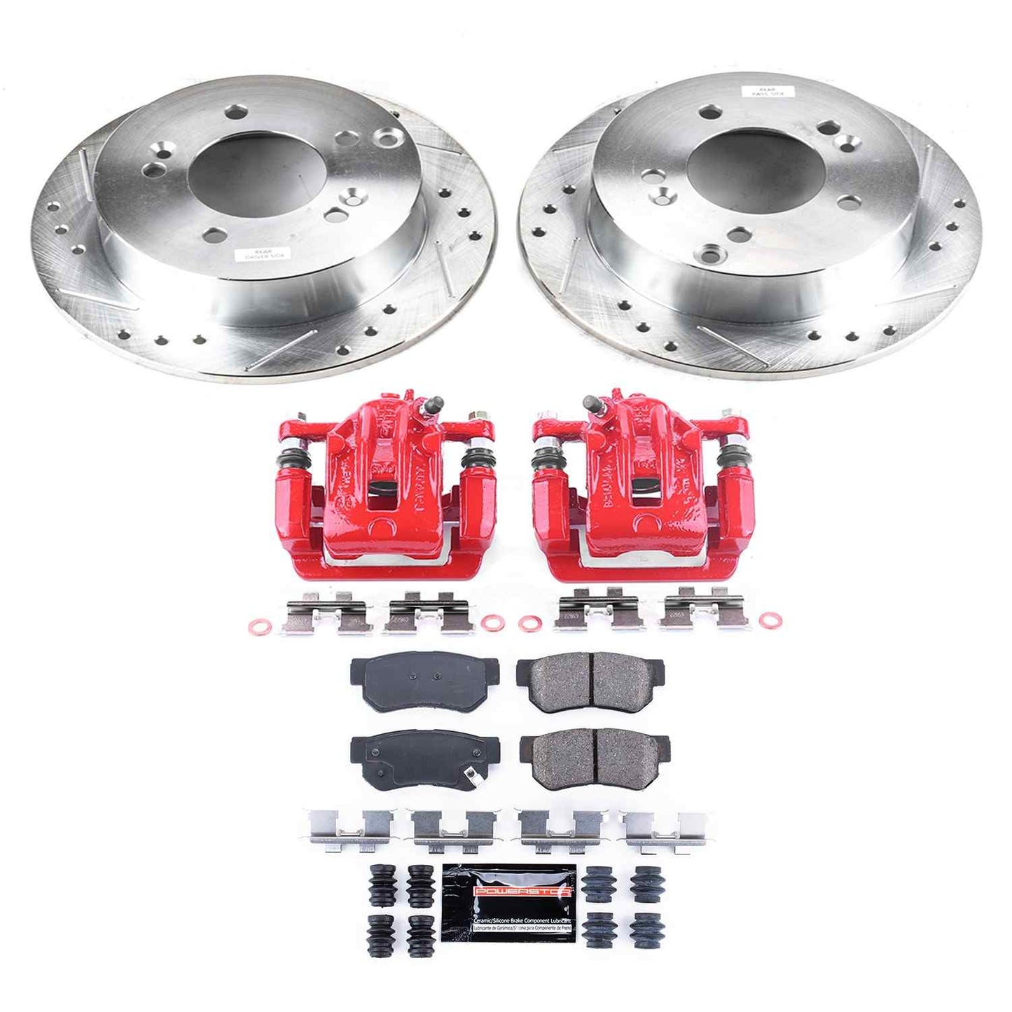 PowerStop Power Stop 06-08 Hyundai Sonata Z23 Evolution Kit w/ Calipers - Rear KC5214