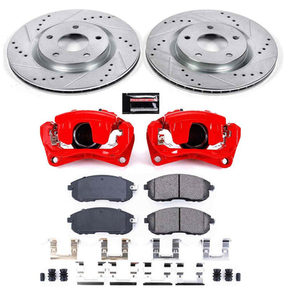 PowerStop Power Stop 07-12 Nissan Sentra Z23 Evolution Kit w/ Calipers - Front KC5217A