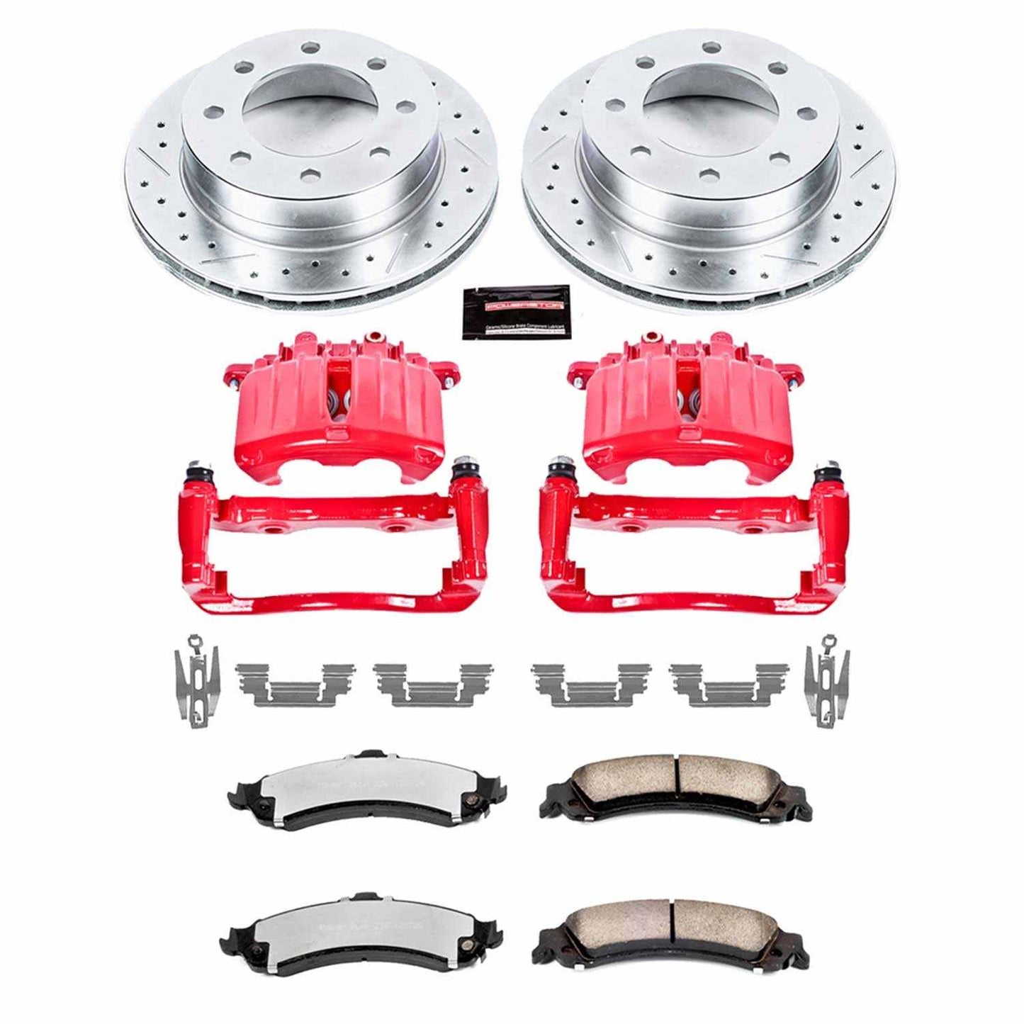 PowerStop Power Stop 2005 Chevrolet Silverado 1500 HD Rear Z36 Truck & Tow Brake Kit w/Calipers KC5225-36