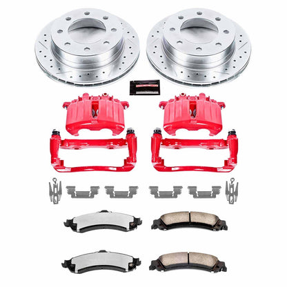 PowerStop Power Stop 2005 Chevrolet Silverado 1500 HD Rear Z36 Truck & Tow Brake Kit w/Calipers KC5225-36