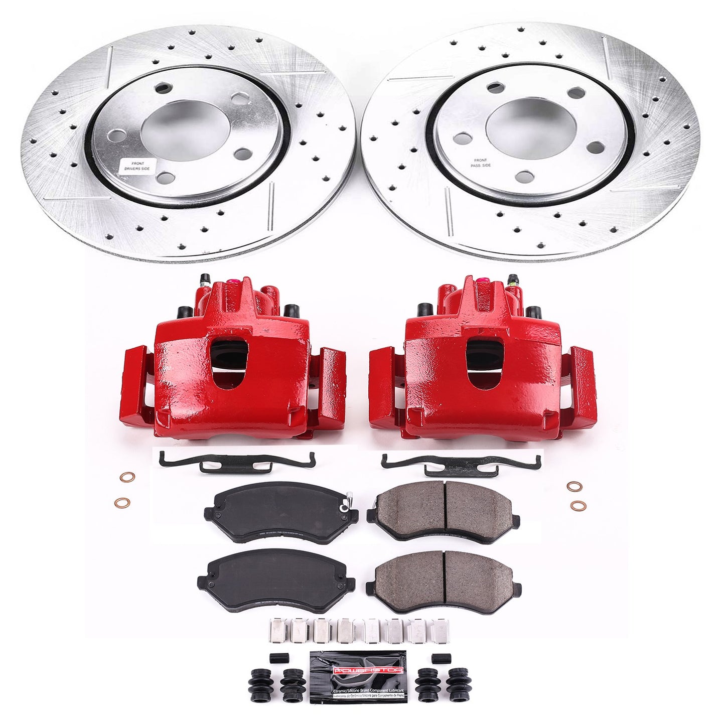PowerStop Power Stop 2003 Chrysler Voyager Z23 Evolution Kit w/ Calipers - Front KC5244B