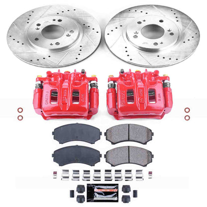 PowerStop Power Stop 04-11 Mitsubishi Endeavor Z23 Evolution Kit w/ Calipers - Front KC5258