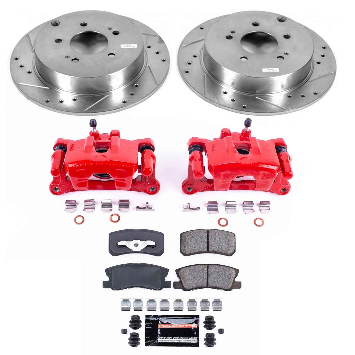 PowerStop Power Stop 04-08 Mitsubishi Endeavor Z23 Evolution Kit w/ Calipers - Rear KC5260