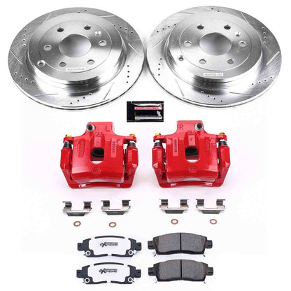 PowerStop Power Stop 08-17 Buick Enclave Rear Z26 Street Warrior Brake Kit w/Calipers KC5262-26