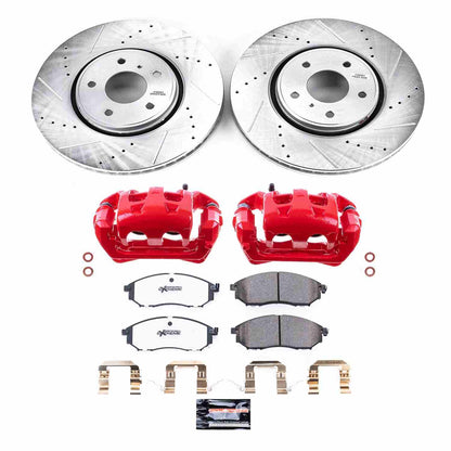 PowerStop Power Stop 05-12 Infiniti FX35 Front Z26 Street Warrior Brake Kit w/Calipers KC5264-26