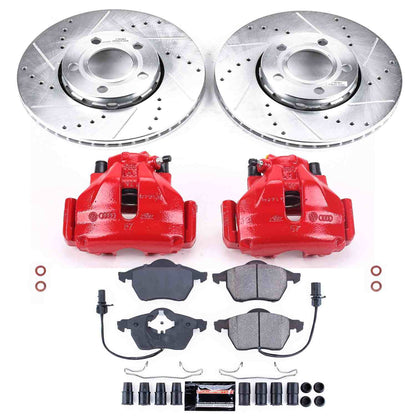 PowerStop Power Stop 99-01 Audi A4 Z23 Evolution Kit w/ Calipers - Front KC528
