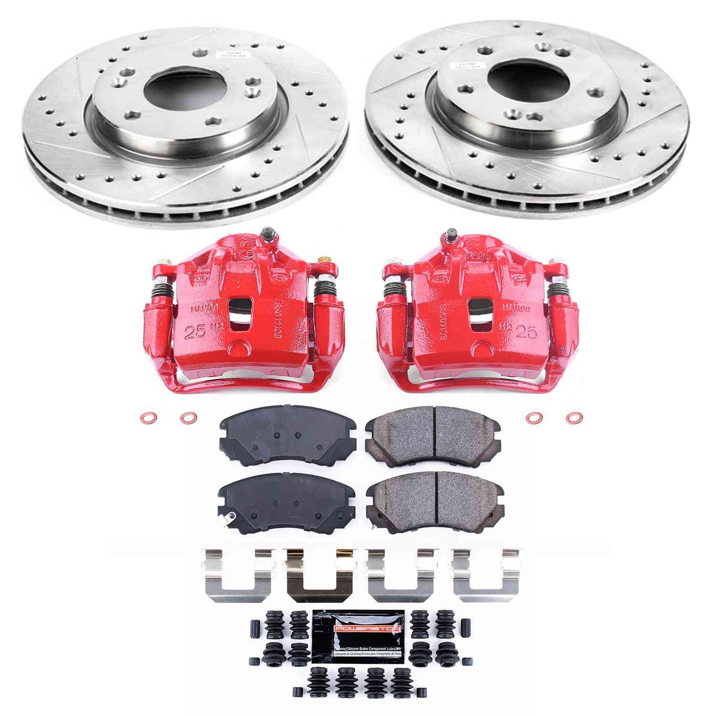 PowerStop Power Stop 07-10 Hyundai Elantra Z23 Evolution Kit w/ Calipers - Front KC5291