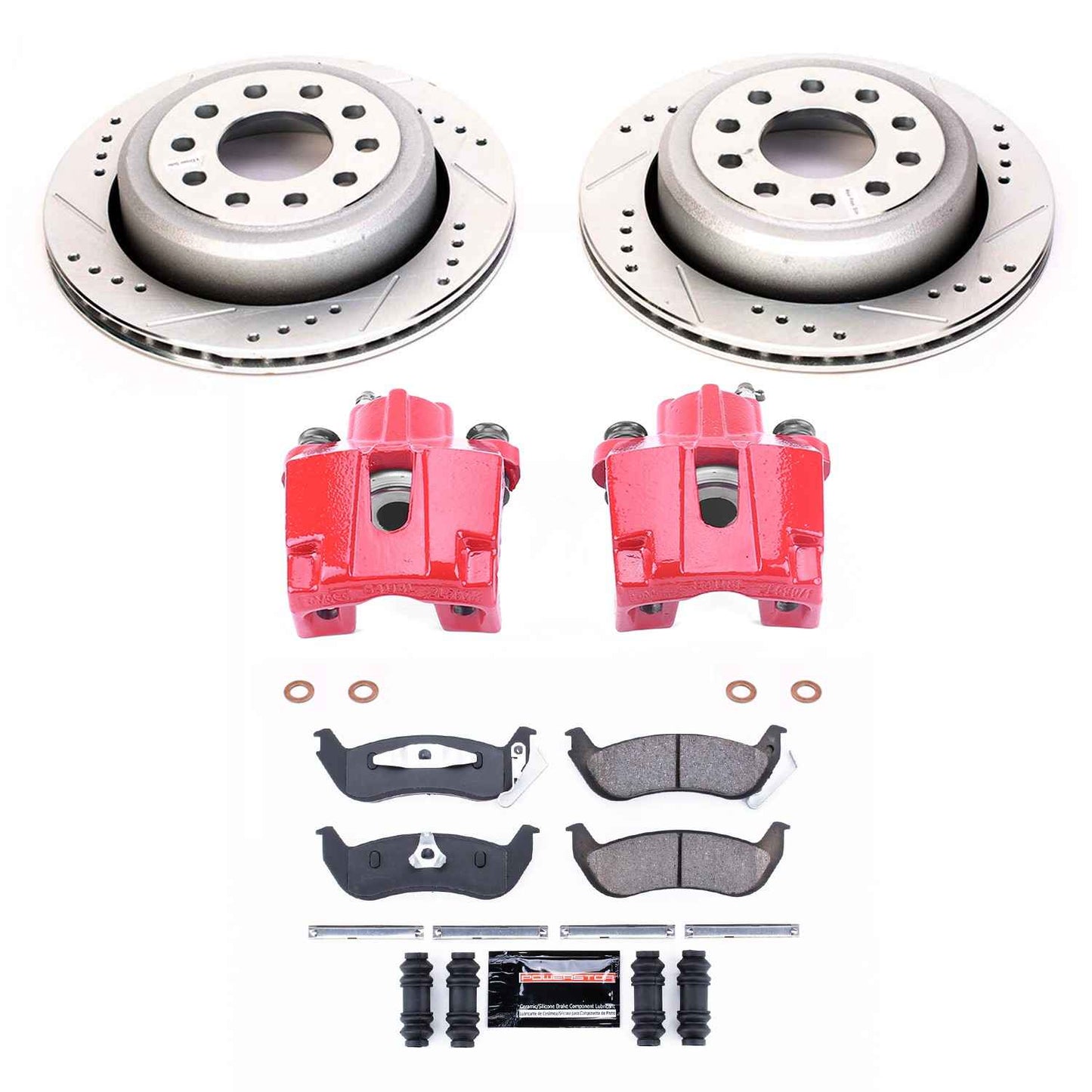 Power Stop 03-11 Lincoln Town Car Rear Z23 Evolution Sport Brake Kit w/Calipers KC5293